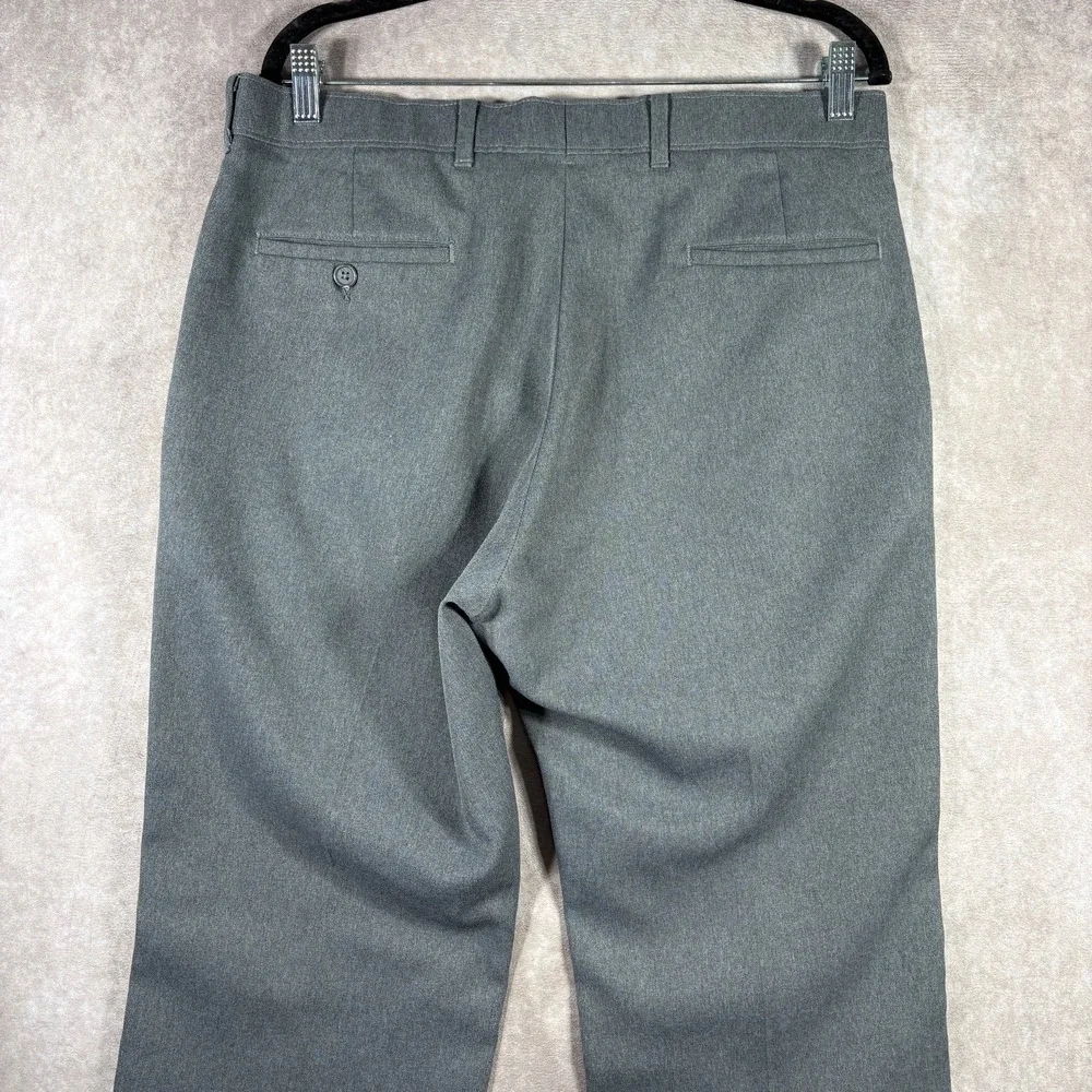 Vintage Levi's Action Slacks Dress Pants Mens 34X30 Gray Trousers Flat Business